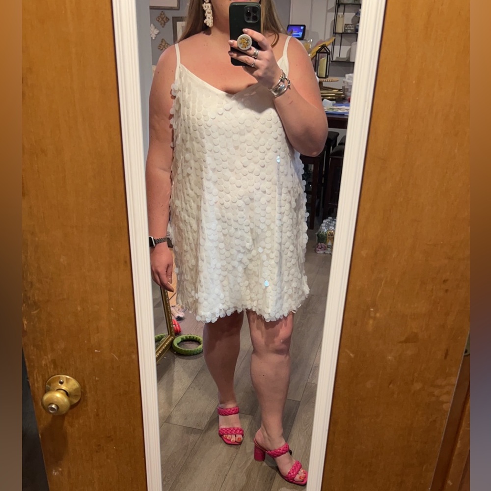 Fun White Shift Dress